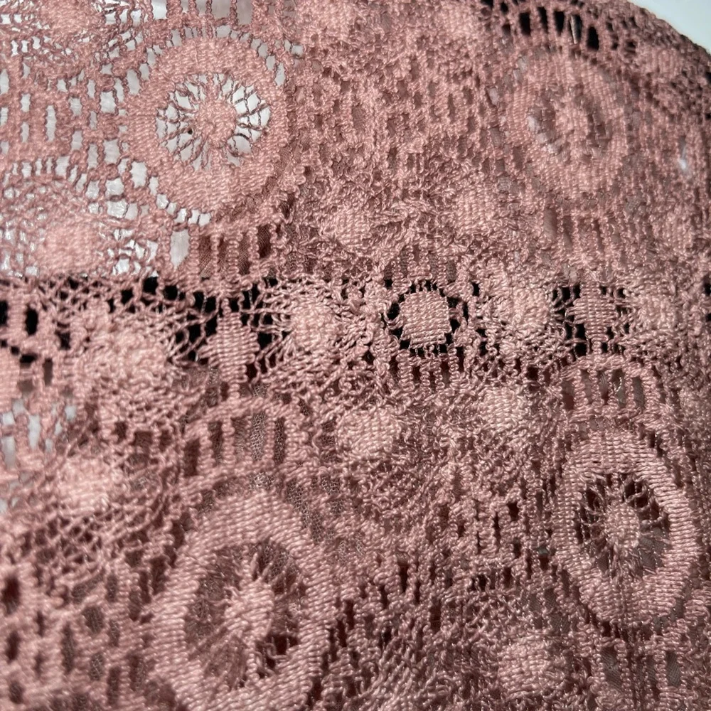 Knox Rose Boho Lace Long Sleeve Blouse Flowy Peasant Top Women’s Size Medium - Picture 11 of 11